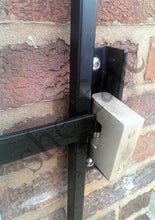 Steel door security grille / gate for home, office or garage - www.sheffarc.com