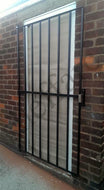 Steel door security grille / gate for home, office or garage - www.sheffarc.com