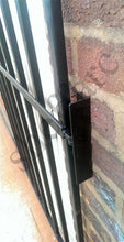 Steel door security grille / gate for home, office or garage - www.sheffarc.com