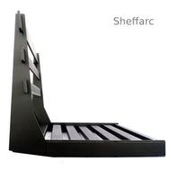 Wall Mounted seating,  Foldaway / Fold up Metal Garden Seat / Bench / Chair, space saving - www.sheffarc.com