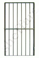 Hinged door security gate / grille for home, office or garage