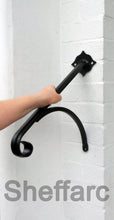 1 or 2 Step Wall Mounted Steel mobility aid Handrail - www.sheffarc.com