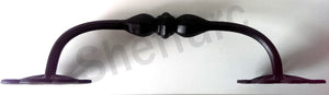 Ornamental wrought iron grab handle, mobility aid - rail - bar - style 2