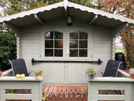Shed Security - Slide-In Door Garage Security Bar for Office, Shed, Beach Hut
