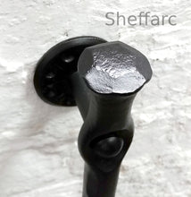 Rustic / Gothic ornamental wrought iron grab handle mobility aid - rail - bar - style 4 - www.sheffarc.com