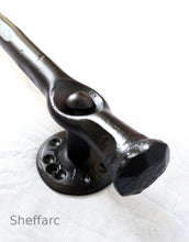 Rustic / Gothic ornamental wrought iron grab handle mobility aid - rail - bar - style 4 - www.sheffarc.com