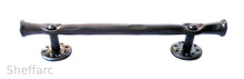 Rustic / Gothic ornamental wrought iron grab handle mobility aid - rail - bar - style 4 - www.sheffarc.com