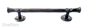 Rustic / Gothic ornamental wrought iron grab handle mobility aid - rail - bar - style 4 - www.sheffarc.com