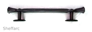 Rustic / Gothic ornamental wrought iron grab handle mobility aid - rail - bar - style 4 - www.sheffarc.com