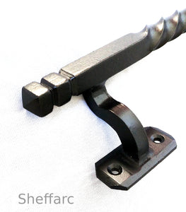 Easy reach offset ornamental mobility aid grab handle - rail - bar - style 5 - www.sheffarc.com