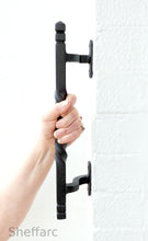 Easy reach offset ornamental mobility aid grab handle - rail - bar - style 5 - www.sheffarc.com