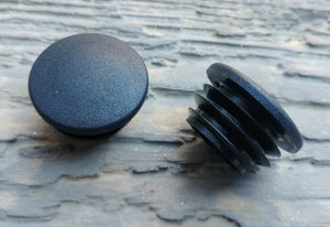 Round Steel Handrail, Stair mobility grab bar with wrought iron ball or flat end - www.sheffarc.com