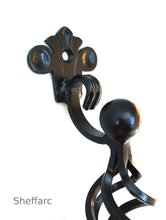 Ornamental wrought iron metal grab handle mobility aid - rail - bar - style 3 - www.sheffarc.com