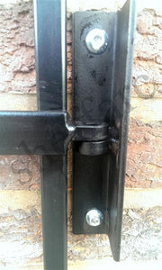 Steel door security grille / gate for home, office or garage - www.sheffarc.com