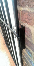Recess / Reveal fitting Steel door security grille / gate for home, office or garage - www.sheffarc.com