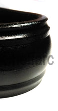 Set sized wrought iron style handrail with newel post for outside steps - www.sheffarc.com