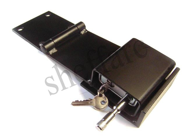 Hasp and Staple - Heavy Duty with Shielded Padlock - www.sheffarc.com