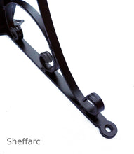 1 or 2 Step Ornamental wall mounted handrail with scrolls - mobility aid - www.sheffarc.com