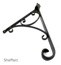 1 or 2 Step Ornamental wall mounted handrail with scrolls - mobility aid - www.sheffarc.com