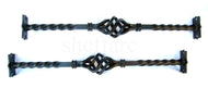 2 x Ornamental security basket on twisted bars