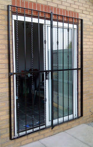 Ornamental Window Security Grille for garage, office, home - www.sheffarc.com