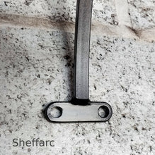 1 or 2 Step Wall Mounted Steel mobility aid Handrail - www.sheffarc.com