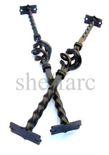 2 x Ornamental security basket on twisted bars - www.sheffarc.com