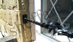 2 x Ornamental security basket on twisted bars - www.sheffarc.com