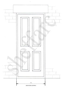 Removable security door grille / gate for garage, office or home - www.sheffarc.com