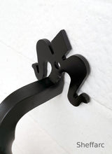 Ornamental wrought iron mobility aid grab handle - rail - bar - style 1 - www.sheffarc.com